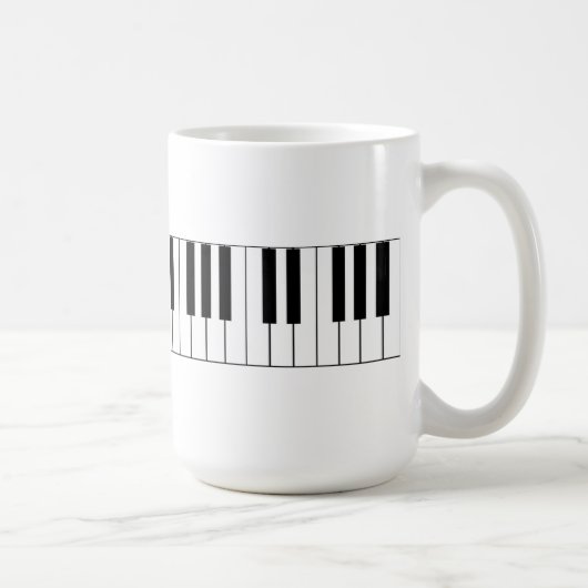 Pianosleutels - Coffee-Mok Koffiemok (Rechts)