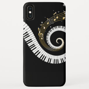 Pianosleutels en Gold Muzieknoten iPhone 6 hoesje