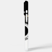 Pianosleutels en gouden Muzieknoten Case-Mate iPhone Case (Achterkant / Links)