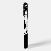pianosleutels en gouden Muzieknoten Case-Mate iPhone Case (Achterkant / Links)