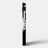  pianosleutels en gouden Muzieknoten Case-Mate iPhone Case (Achterkant / Links)