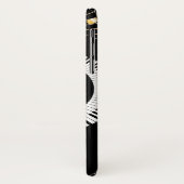  pianosleutels en gouden Muzieknoten Case-Mate iPhone Case (Achterkant/links)