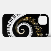  pianosleutels en gouden Muzieknoten iphon Case-Mate iPhone Case (Achterkant (horizontaal))