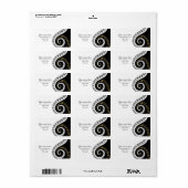 Pianosleutels en muziekbladen etiket (Full Sheet)