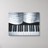 Pianosleutels en muziekboek