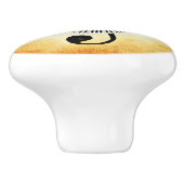 Pianosleutels en muzieknobbel keramische knop (Zijkant)