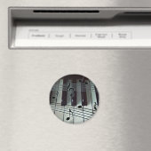 Pianosleutels en -Muzieknoten Magneet (Insitu (Vaatwasser))