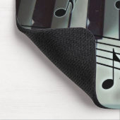 Pianosleutels en -Muzieknoten Muismat (Hoek)