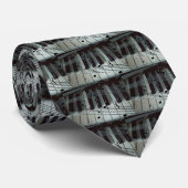 Pianosleutels en -Muzieknoten Stropdas (Opgerold)