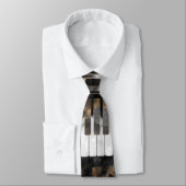 Pianosleutels en -noten - Waterverf en goud Stropdas (Gebonden)