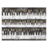 Pianosleutels en -noten - Waterverf en goud Tafelkleed (Voorkant (Horizontaal))