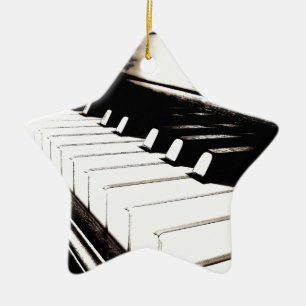 Pianosleutels Keramisch Ornament