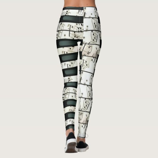 Pianosleutels Leggings (Achterkant)