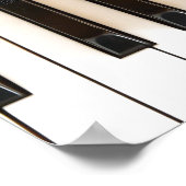 Pianosleutels met bijbelverse psalms poster (Hoek)