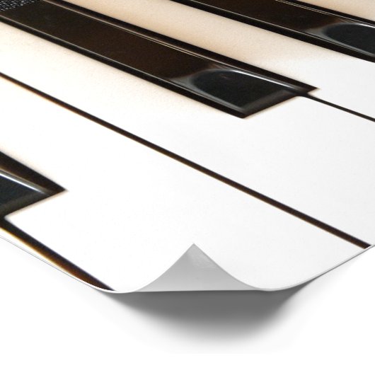 Pianosleutels met bijbelverse psalms poster (Hoek)