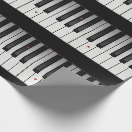 Pianosleutels met Ladybugs Cadeaupapier (Hoek)