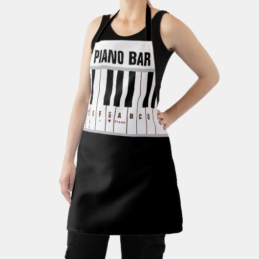 Pianosleutels Piano Bar Schort (Insitu)