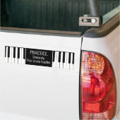 Pianosleutels, Praktische Bumpersticker (Op Truck)