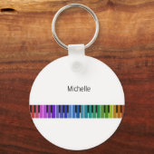 Pianosleutels sleutelhanger voor kinderen, pianist (Voorkant)