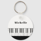 Pianosleutels sleutelhanger voor kinderen, pianist (Voorkant)