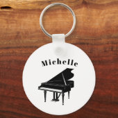 Pianosleutels sleutelhanger voor kinderen, pianist (Voorkant)