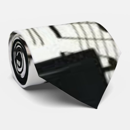 Pianosleutels Stropdas (Opgerold)