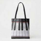 pianosleutels tote bag (Voorkant)