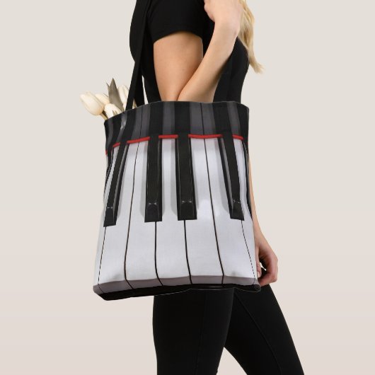 pianosleutels tote bag (Dichtbij)