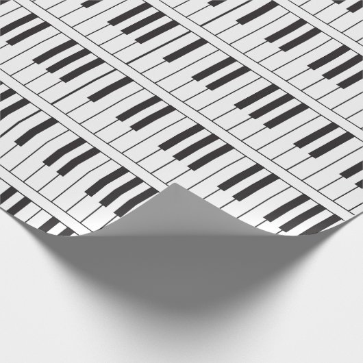 Pianosleutels — Verpakkingspapier Cadeaupapier (Hoek)