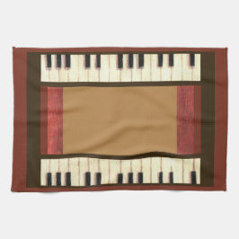 pianosleutels voor grenskeukenhanddoek theedoek