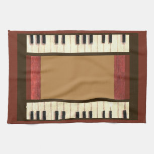 pianosleutels voor grenskeukenhanddoek theedoek