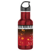 pianosleutels waterfles  (Voorkant)