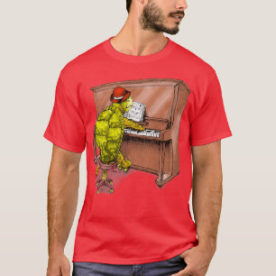 Pianospeelschildpad T-shirt