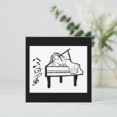 pianospeelster kaart (Staand voorkant)