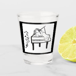 pianospeelster shot glas
