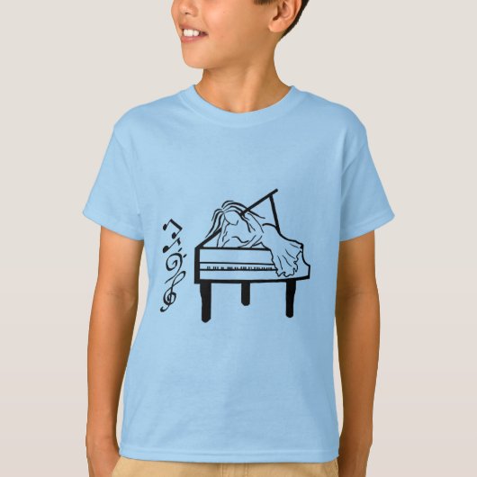 pianospeelster t-shirt (Voorkant)