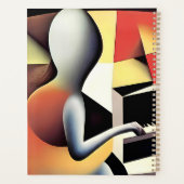 Pianospeler - Airbrush Art Planner (Achterkant)