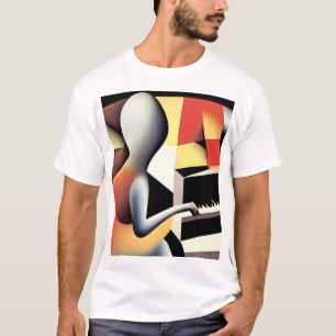Pianospeler - Airbrush Art T-shirt