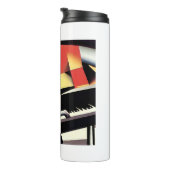 Pianospeler - Airbrush Art Thermosbeker (Geroteerd rechts)