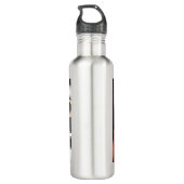 Pianospeler - Airbrush Art Waterfles (Achterkant)