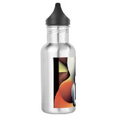 Pianospeler - Airbrush Art Waterfles (Links)