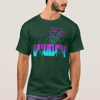 Pianospeler cadeau pianotoetsenbord muzikant t-shirt