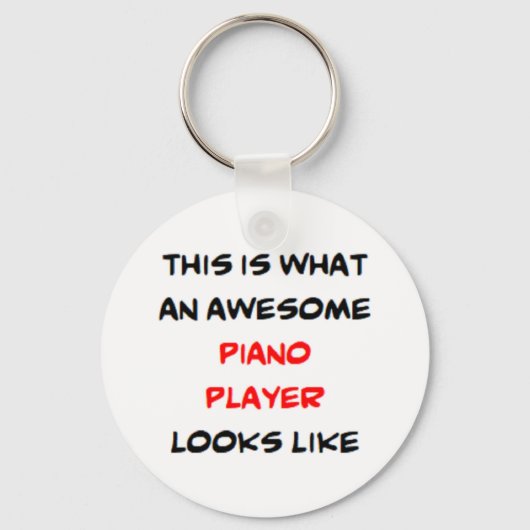 pianospeler, geweldige sleutelhanger (Voorkant)