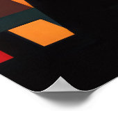 Pianospeler Muziek Schilderen Abstracte Art Decor Poster (Hoek)