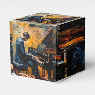 Pianospeler - olieverfschilderij bedankdoosjes