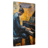 Pianospeler - olieverfschilderij klembord (Rechts)