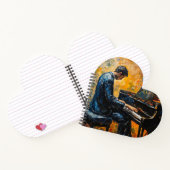 Pianospeler - olieverfschilderij notitieboek (Binnen)