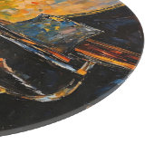 Pianospeler - olieverfschilderij snijplank (Hoek)