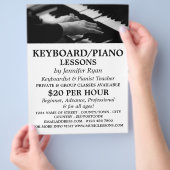 Pianospeler, Toetsenbord, Pianolessen Flyer (Hand)