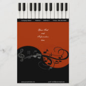 Pianostationery Briefpapier (Voorkant)